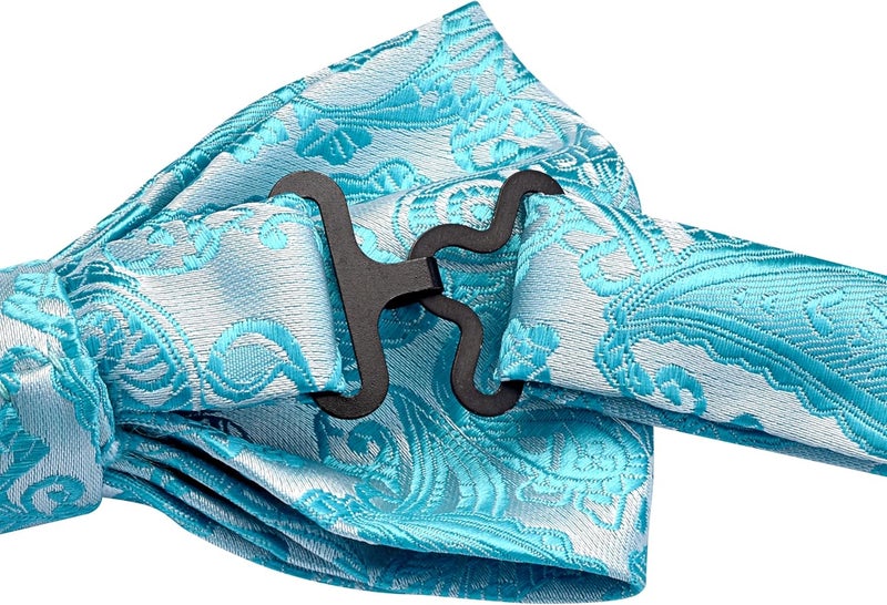 GUSLESON Bow Ties for Men Pre-tied Adjustable Paisley Bowties for Wedding Business Party - Image 3